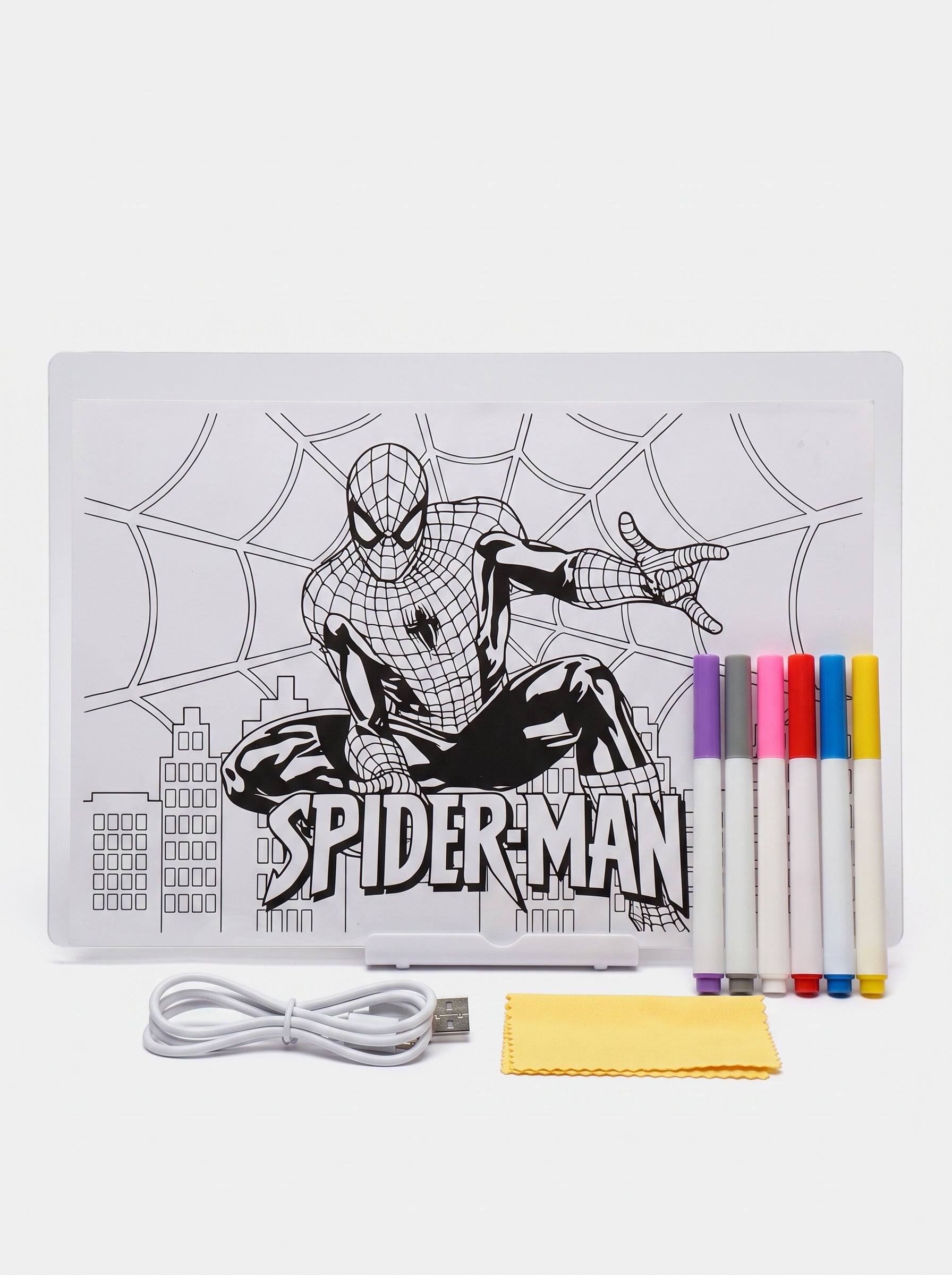 TABLERO DE DIBUJO LUMINOSO SPIDER-MAN