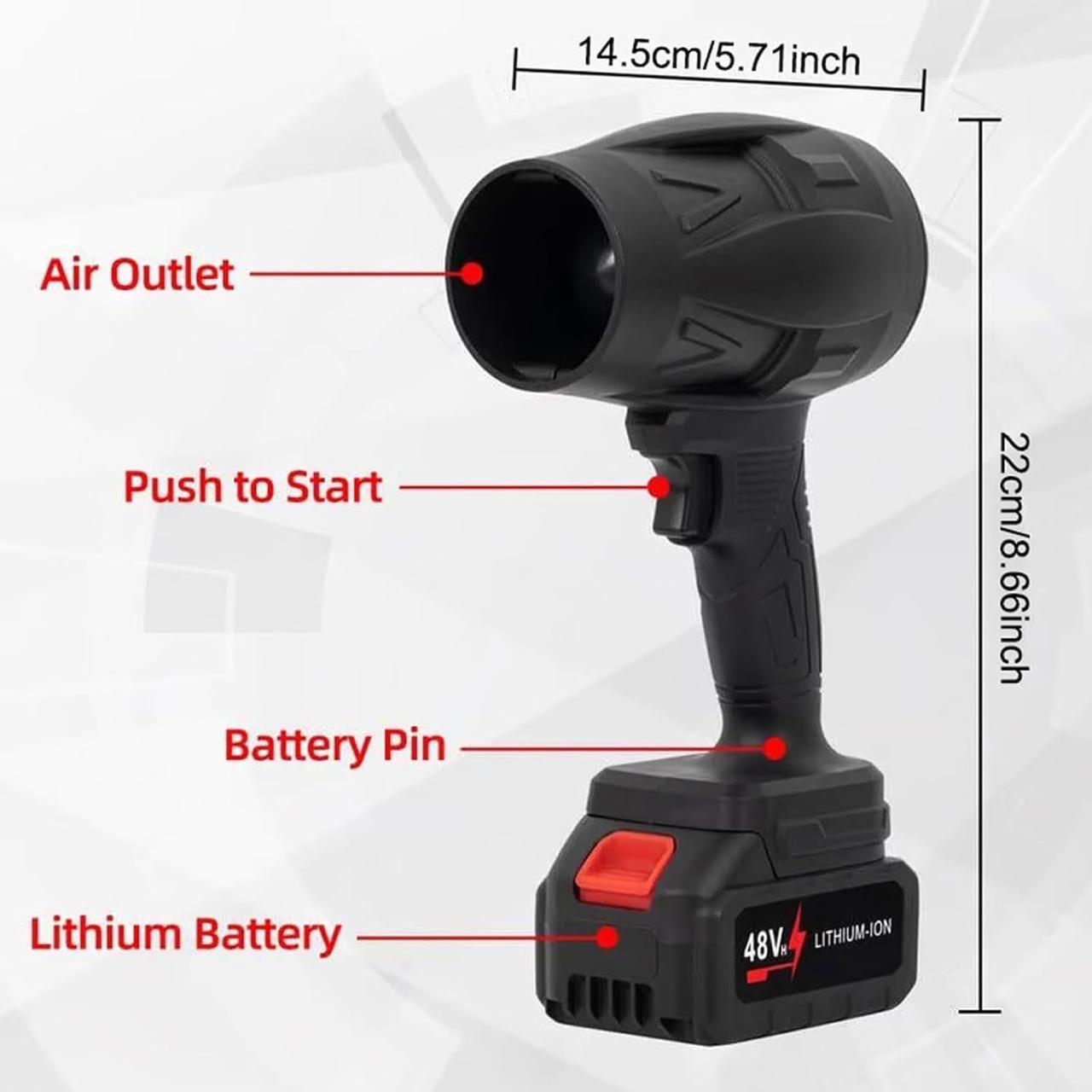 SOPLADOR POTENTE INALAMBRICO 48V