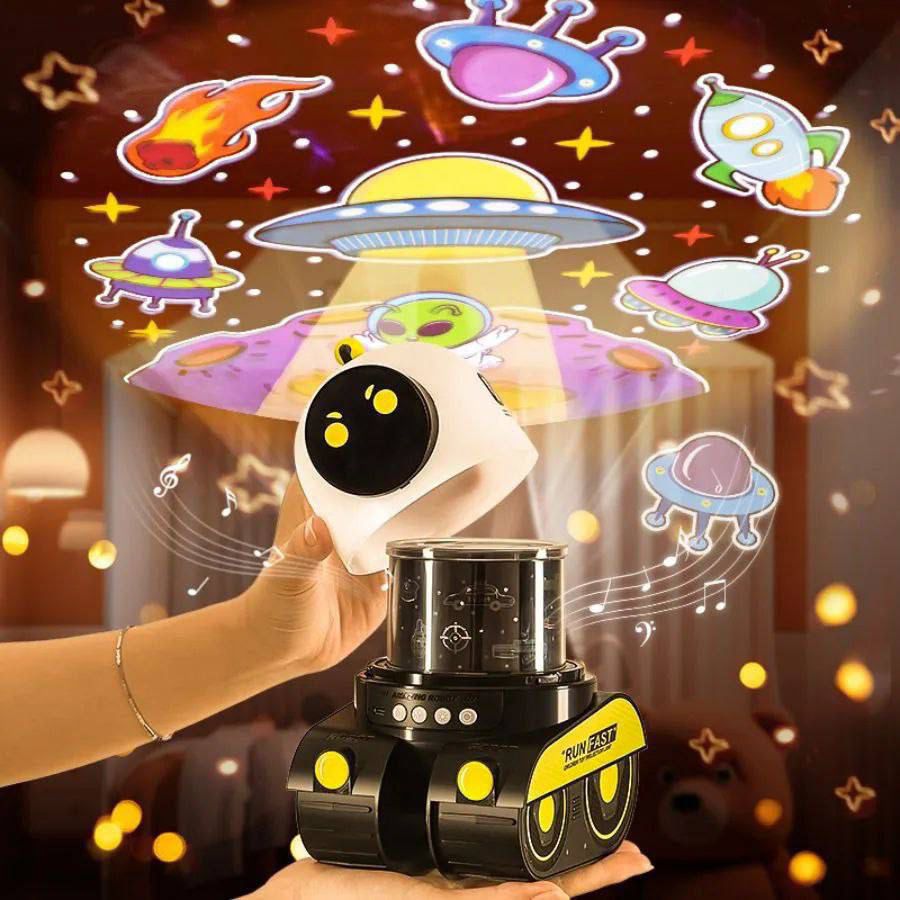 PROYECTOR ROBOT CON BLUETHOOTH