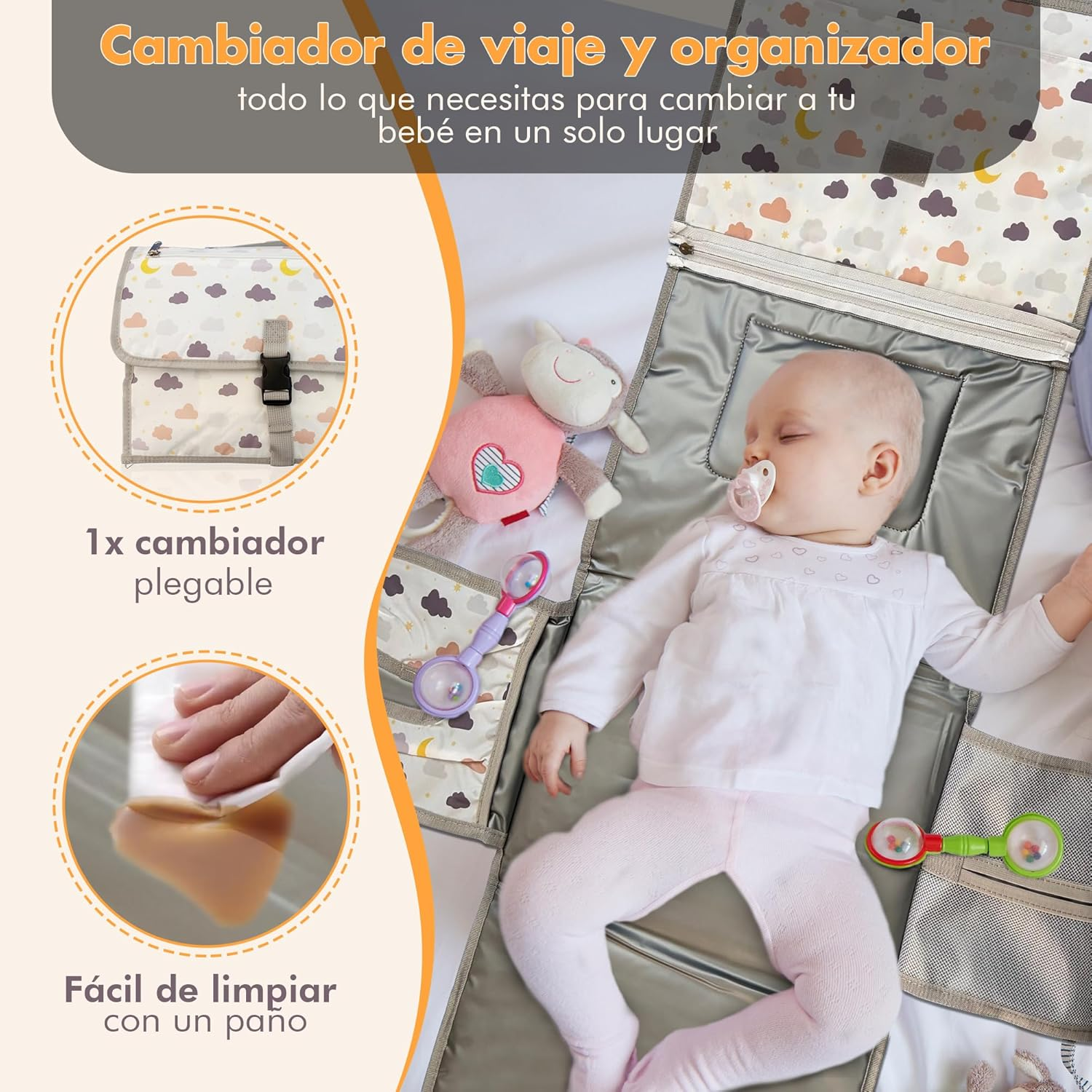 CAMBIADOR PORTATIL PARA BEBÉS