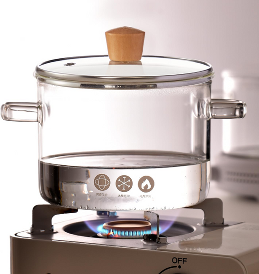 OLLA DE VIDRIO BOROSILICATO LIBRE DE PLOMO!!