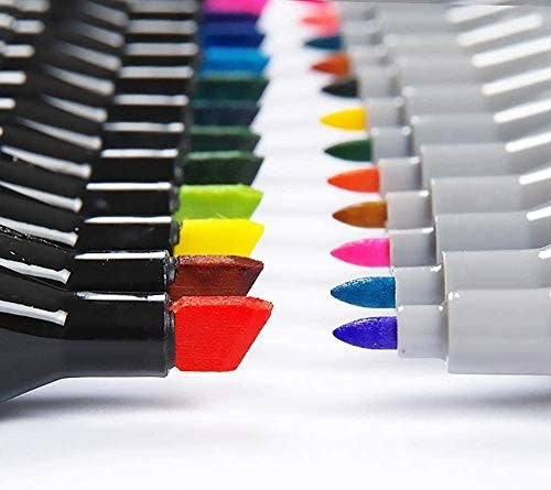 80 marcadores de colores para ninos y adultos con doble punta permanentes